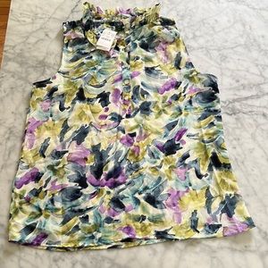 J. Crew Factory Watercolor Blouse